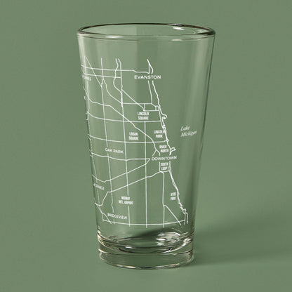 THE PINT -  Chicago Map, 16oz