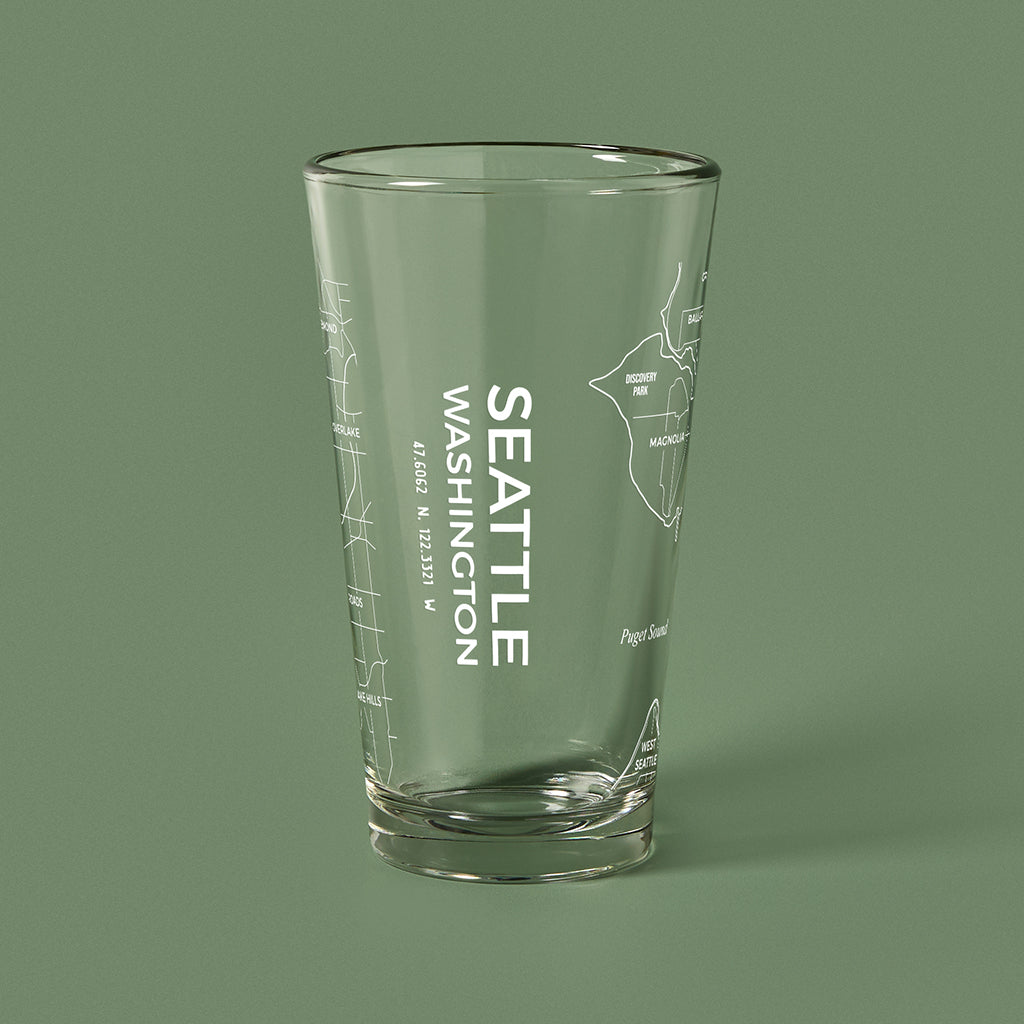 THE PINT -  Seattle Map, 16oz