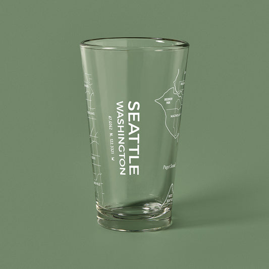 THE PINT -  Seattle Map, 16oz