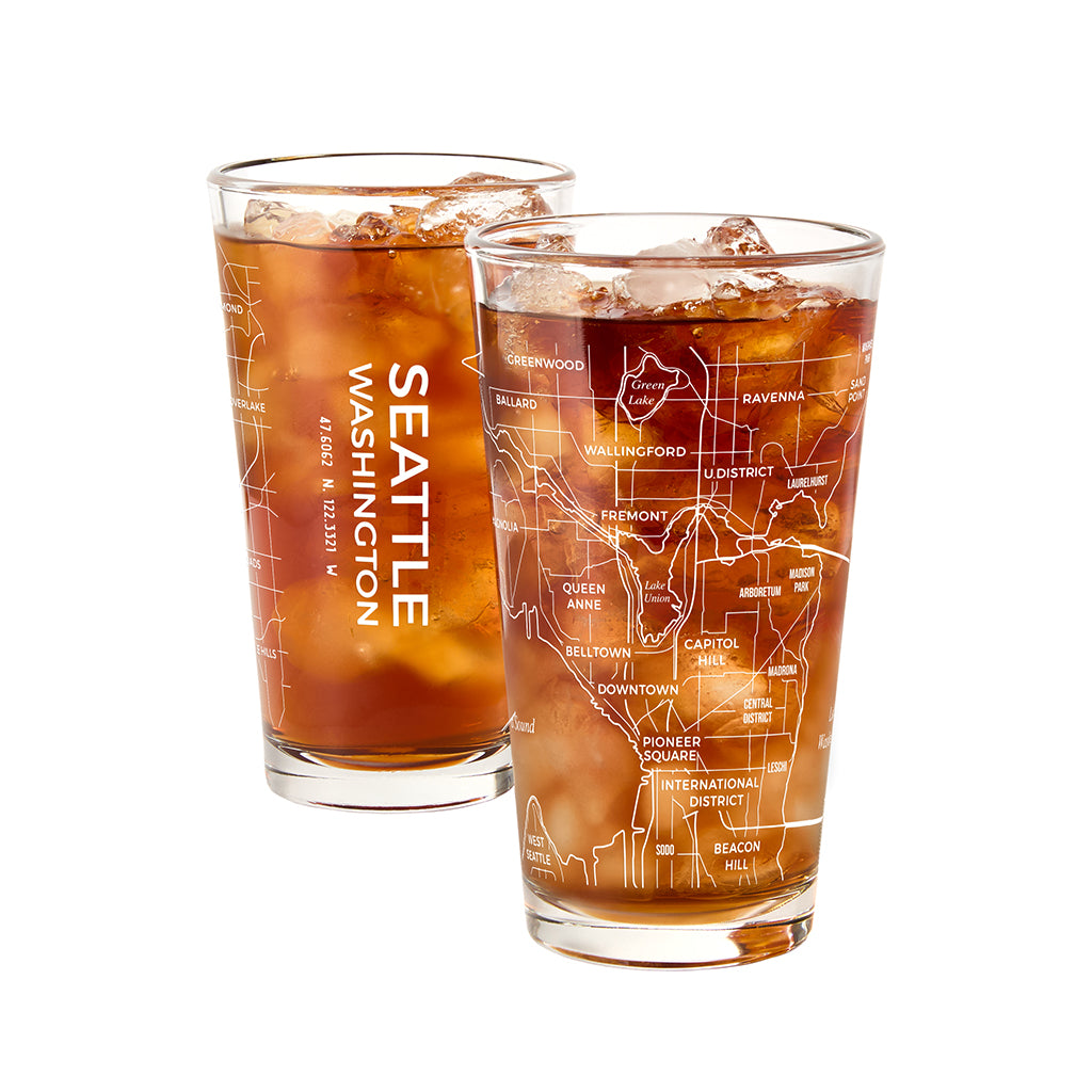 THE PINT -  Seattle Map, 16oz