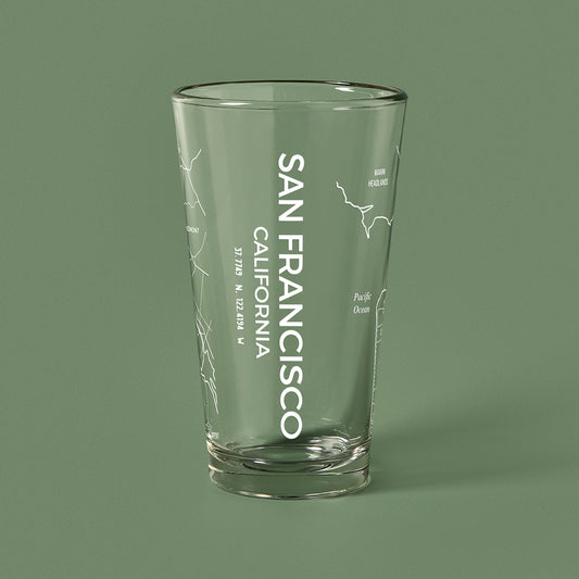 THE PINT -  San Francisco Map, 16oz