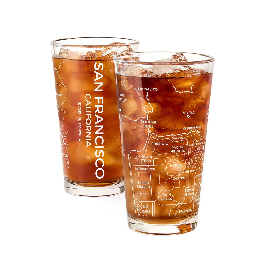 THE PINT -  San Francisco Map, 16oz