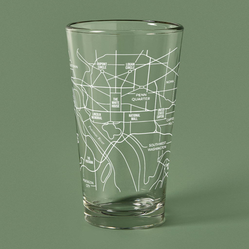 THE PINT -  Washington DC Map, 16oz