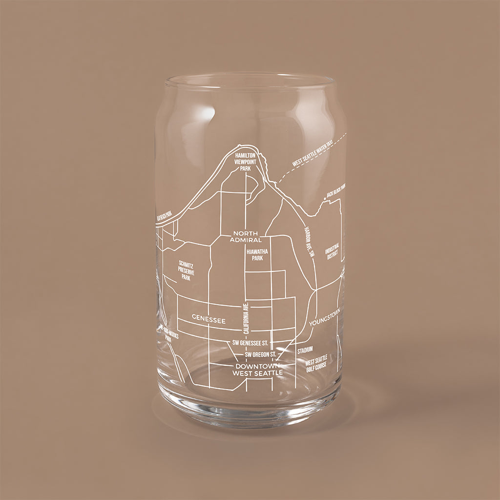 THE CAN - West Seattle Map, 16oz