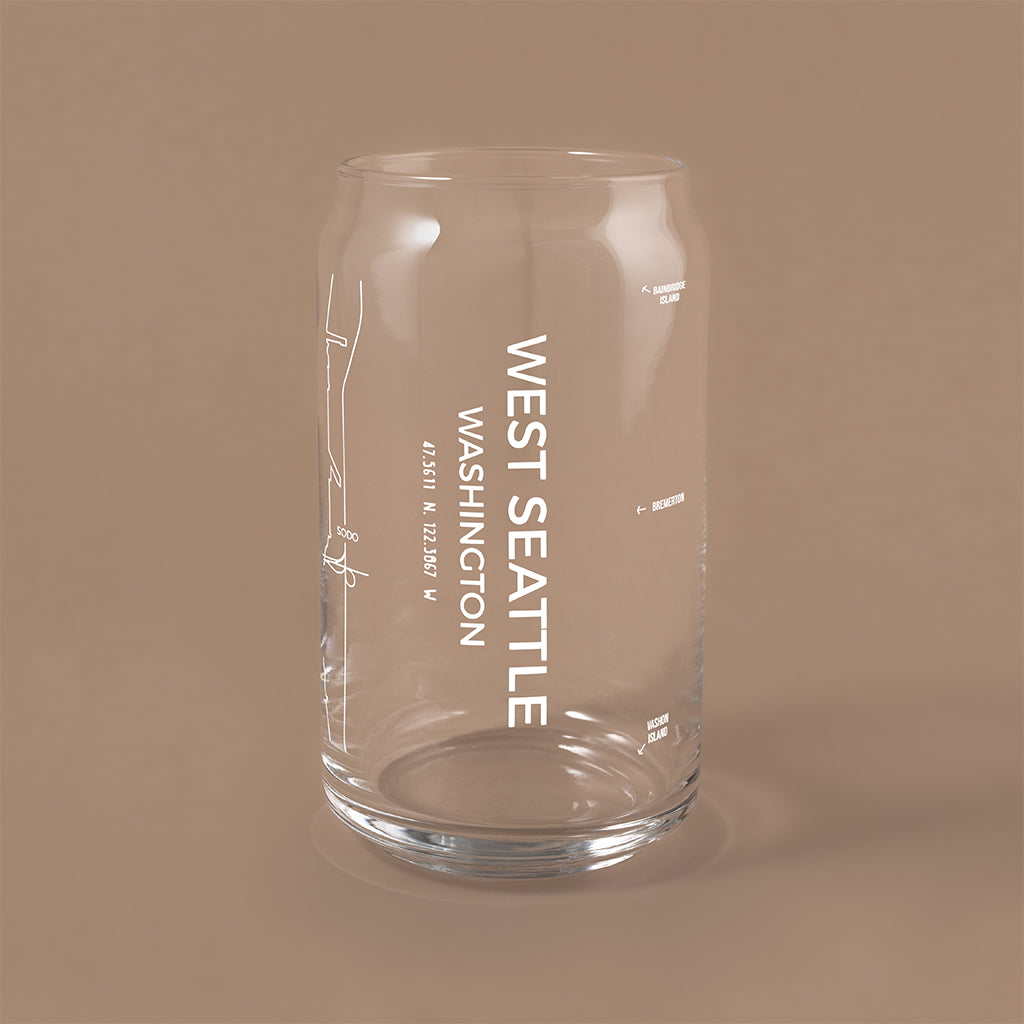 THE CAN - West Seattle Map, 16oz